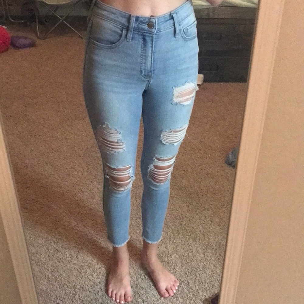 Hollister ripped jeans